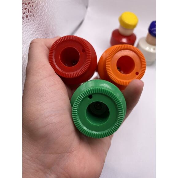 Vintage 1990 Fisher Price Chunky Little People set of 6 (4 People, 2 Animals) - Picture 5 of 6